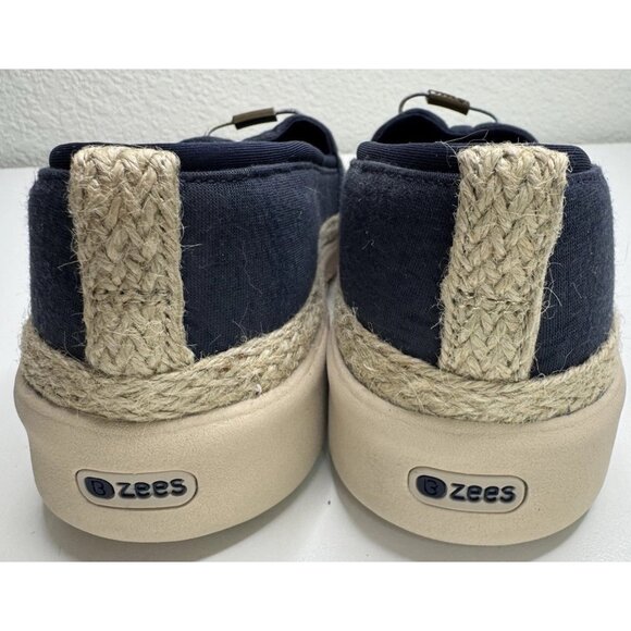 BZees Maui Blue Slip On Comfort Espadrille Comfort Shoe Size 10 - Picture 9 of 9